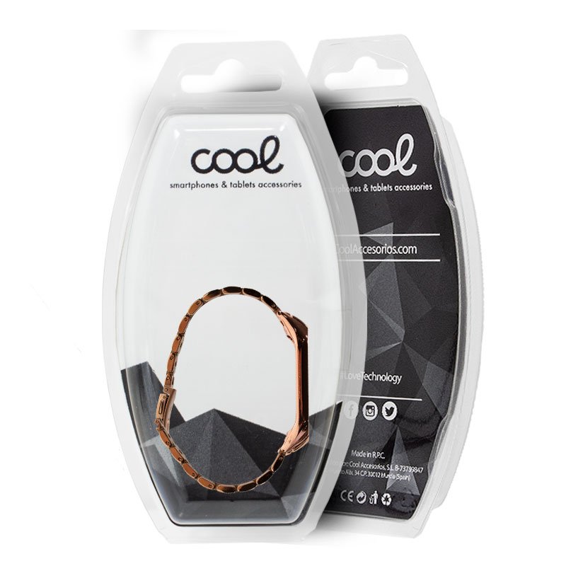 Bracelete COOL Metal Band 3/4 Rosa