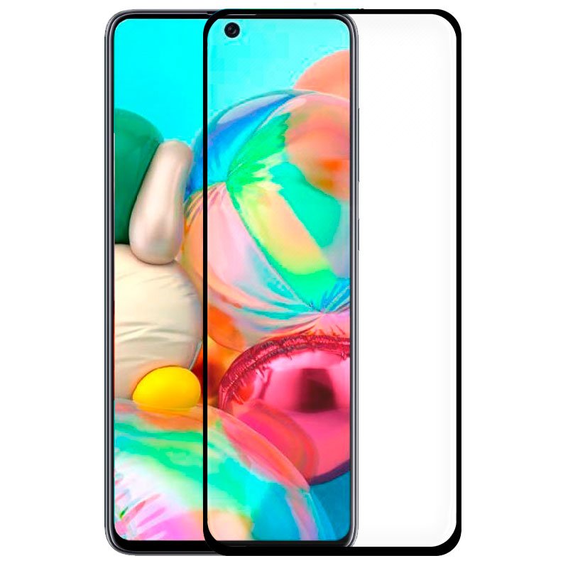 Película Vidro Temperado Samsung A715 Galaxy A71 / S10 Lite / Note 10 Lite (FULL 3D Black)