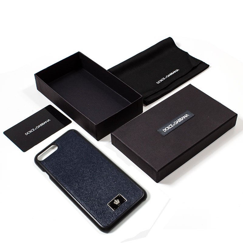 Capa para iPhone 7 Plus / iPhone 8 Plus Dolce Gabbana Marinha Lisa