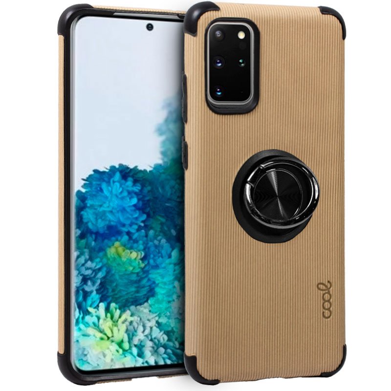Capa Rígida + Pano para Samsung G985 Galaxy S20 Plus (Bege)