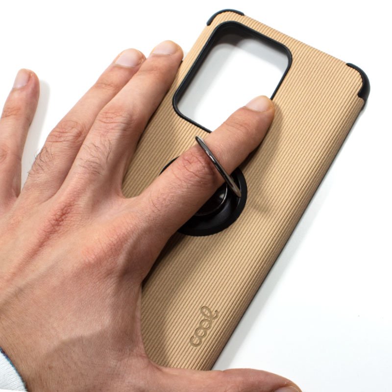 Capa Rígida + Pano para Samsung G988 Galaxy S20 Ultra 5G (Bege)