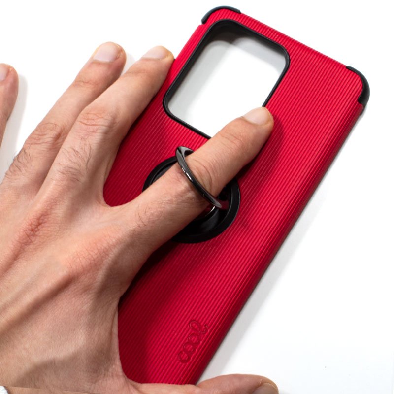 Capa Rígida + Pano para Samsung G988 Galaxy S20 Ultra 5G (Vermelho)