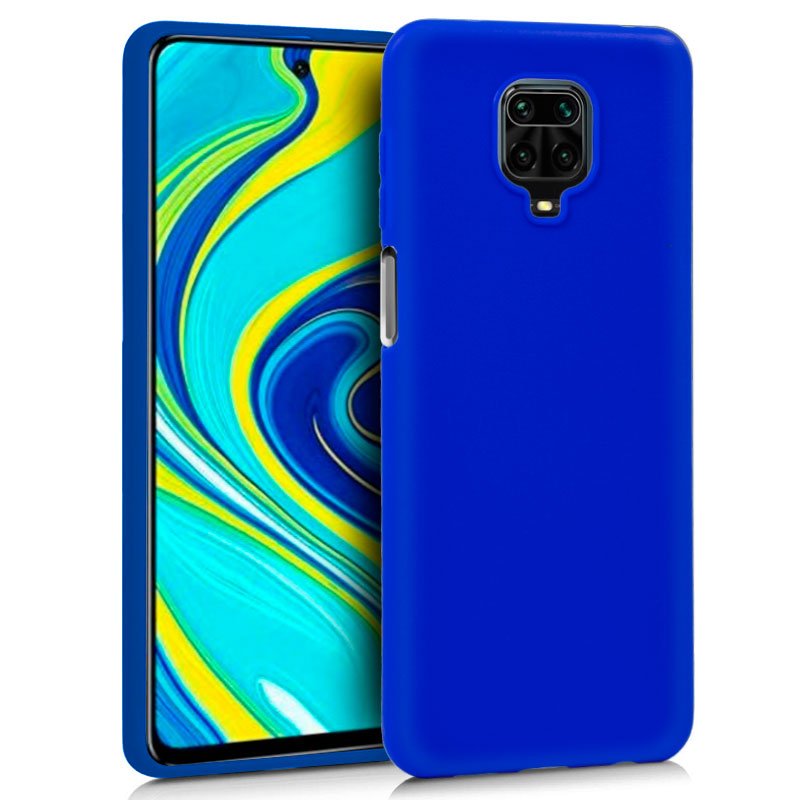 Capa Silicone para Xiaomi Redmi Note 9S / Note 9 Pro (Azul)