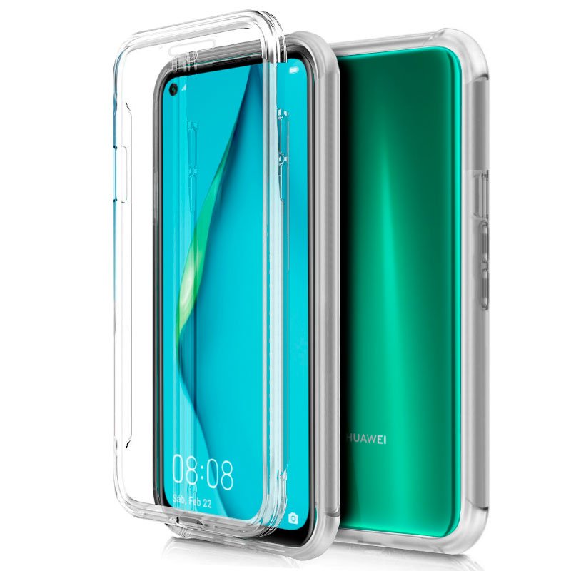 Capa silicone 3D para Huawei P40 Lite (frente e verso transparentes)