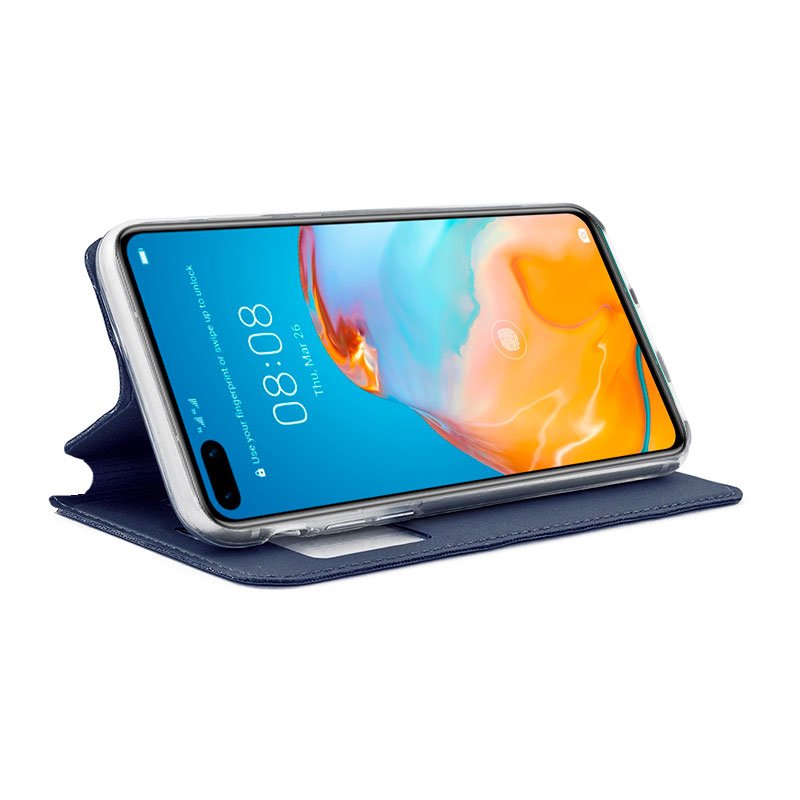 Capa Flip Huawei P40 Plain Blue