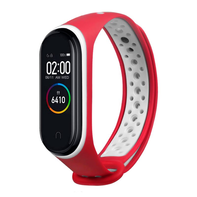 Pulseira Bracelete Xiaomi Mi Band 3 / Mi Band 4 Sport Pulseira vermelha