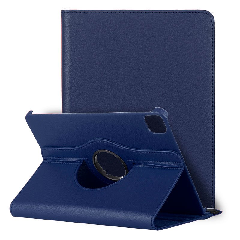 Capa para iPad Pro 11 em (2020) Couro Giratório Azul