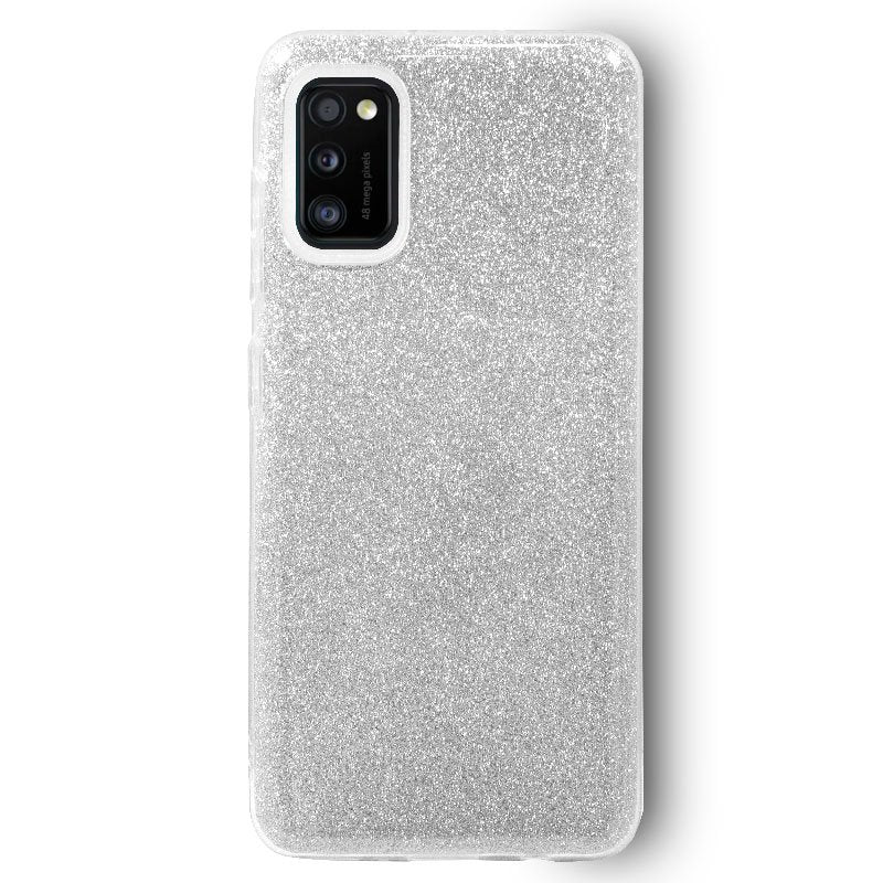 Capa em Prata Glitter Samsung A415 Galaxy A41