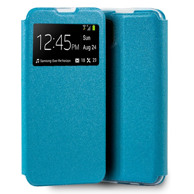 Capa Flip Huawei P40 Lite Plain Light Blue