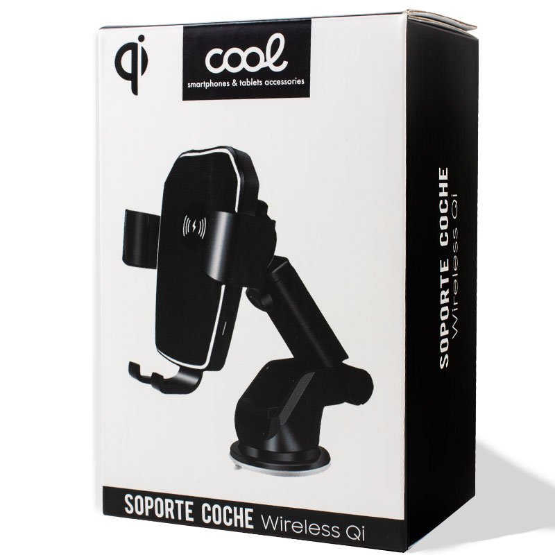 Suporte universal de Carro com Carregamento Wireless Qi COOL