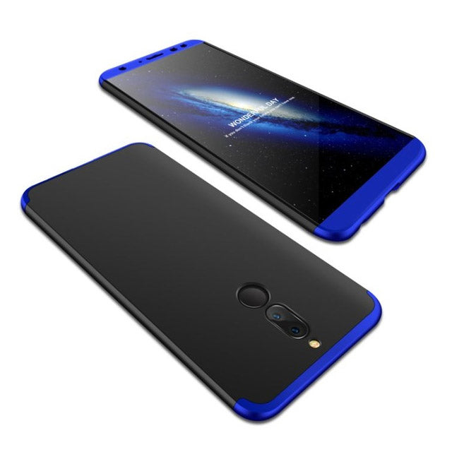 Capa de proteção GKK 360 frontal e traseira capa de corpo inteiro Huawei Mate 10 Lite preto-azul