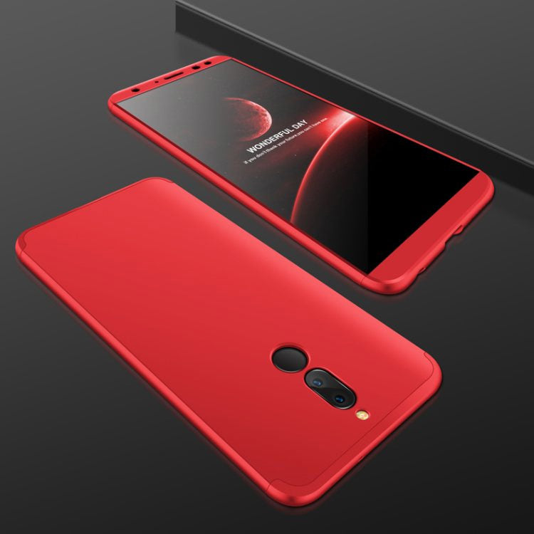 Capa de proteção GKK 360 frontal e traseira de corpo inteiro Huawei Mate 10 Lite vermelho