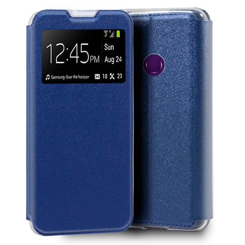 Capa Flip Huawei Y6p Plain Blue