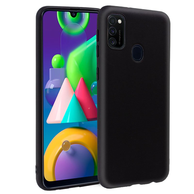 Capa Silicone Samsung M215 Galaxy M21 (Preto)