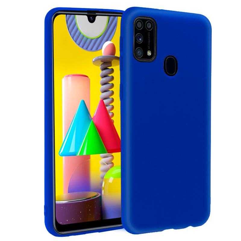 Capa Silicone Samsung M315 Galaxy M31 (Azul)