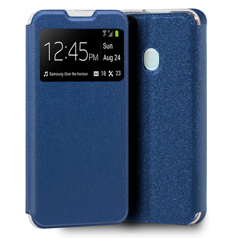 Capa Flip Samsung A217 Galaxy A21s Plain Blue