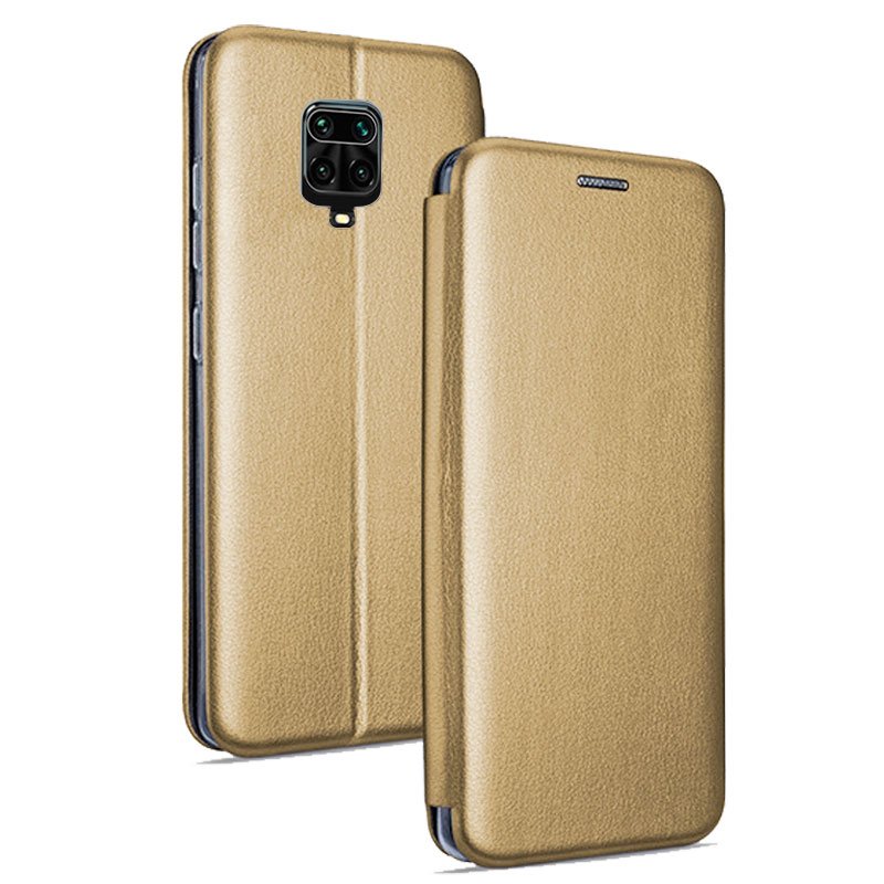 Capa Flip Xiaomi Redmi Note 9S / 9 Pro Elegance Gold