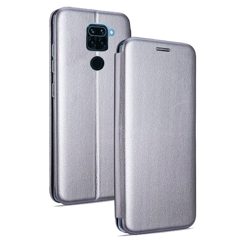 Capa Flip Xiaomi Redmi Note 9 Elegance Silver