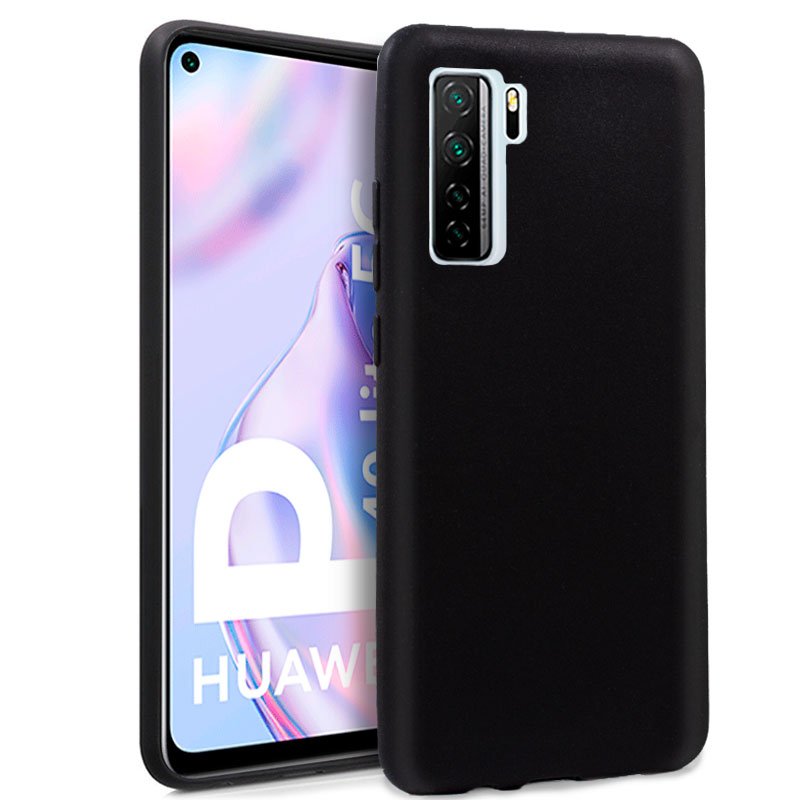 Capa Silicone para Huawei P40 Lite 5G (Preto)