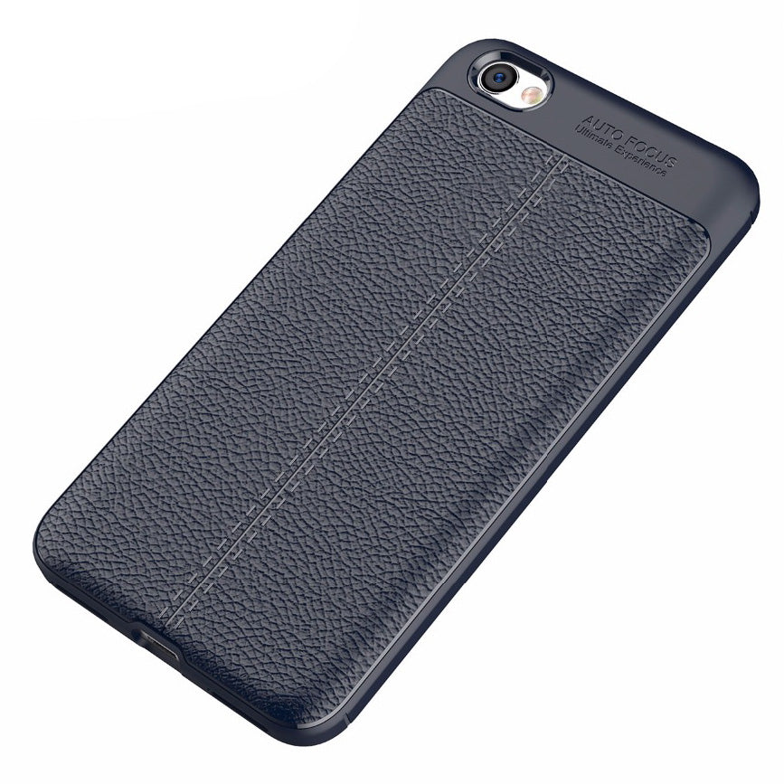 Capa flexível de TPU padrão Litchi para Xiaomi Redmi 5A azul