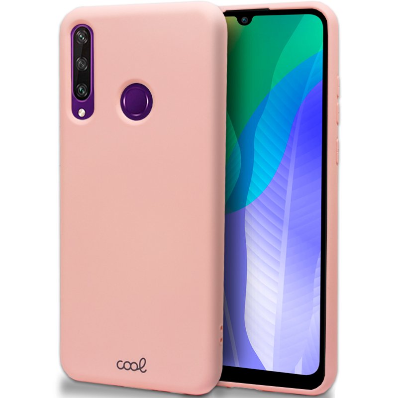 Capa em Silicone Rosa para Huawei Y6p