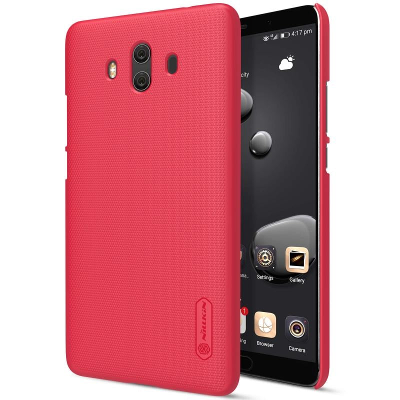 Capa Nillkin Super Frosted Shield com protetor de tela para Huawei Mate 10 vermelho