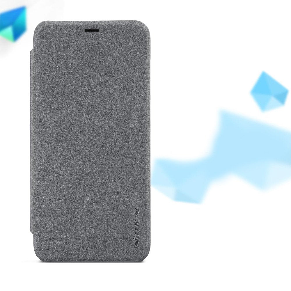 Capa de couro Nillkin Sparkle com capa flip book para Huawei P Smart dourado