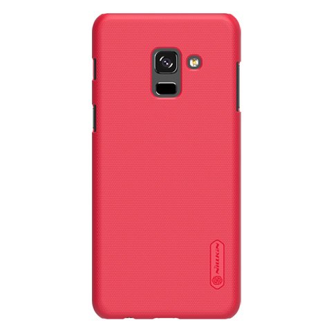 Capa Nillkin Super Frosted Shield com protetor de tela para Samsung Galaxy A8 2018 A530 vermelho