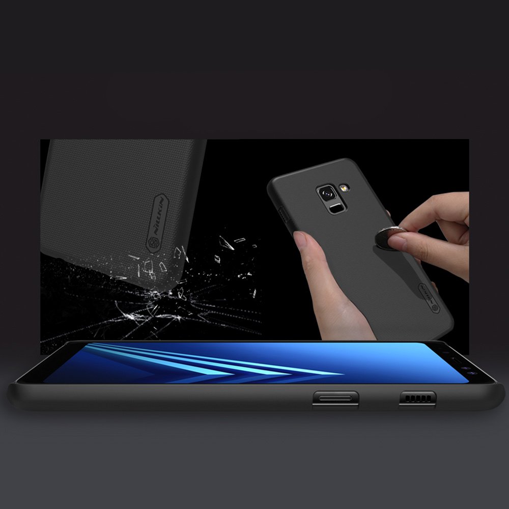 Capa Nillkin Super Frosted Shield com protetor de tela para Samsung Galaxy A8 2018 A530 branca