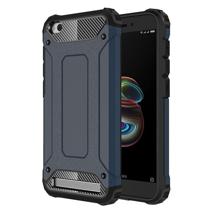 Capa de armadura híbrida capa resistente e resistente para Xiaomi Redmi 5A azul