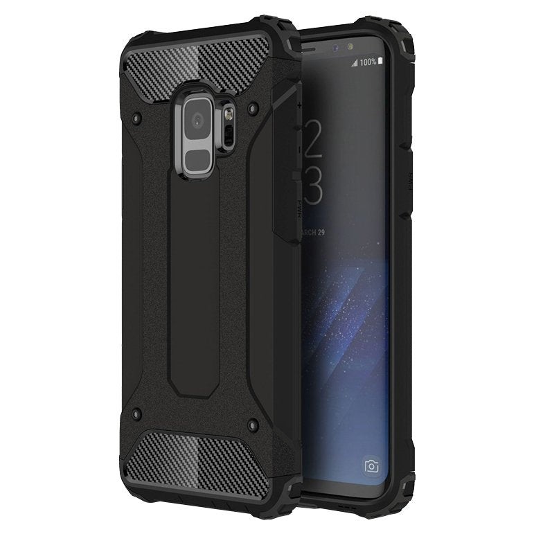 Capa Hybrid Armor Capa resistente e resistente para Samsung Galaxy S9 G960 preta