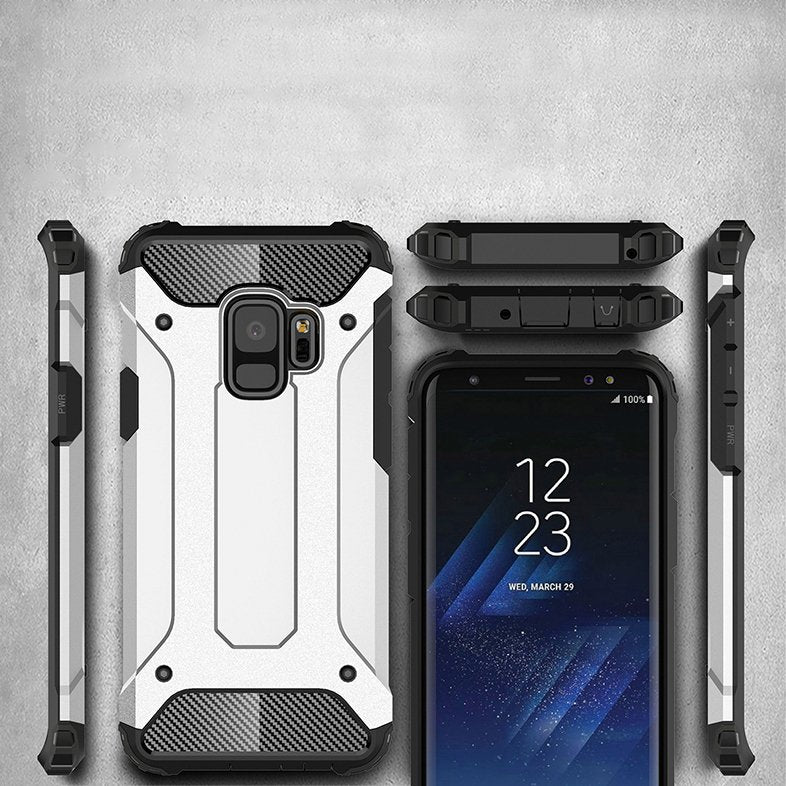 Capa Hybrid Armor Capa resistente e resistente para Samsung Galaxy S9 G960 preta
