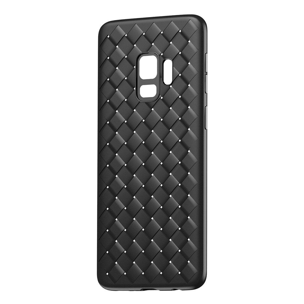 Baseus BV capa de tecido em gel TPU com design de textura de trama para Samsung Galaxy S9 G960 preto (WISAS9-BV01)