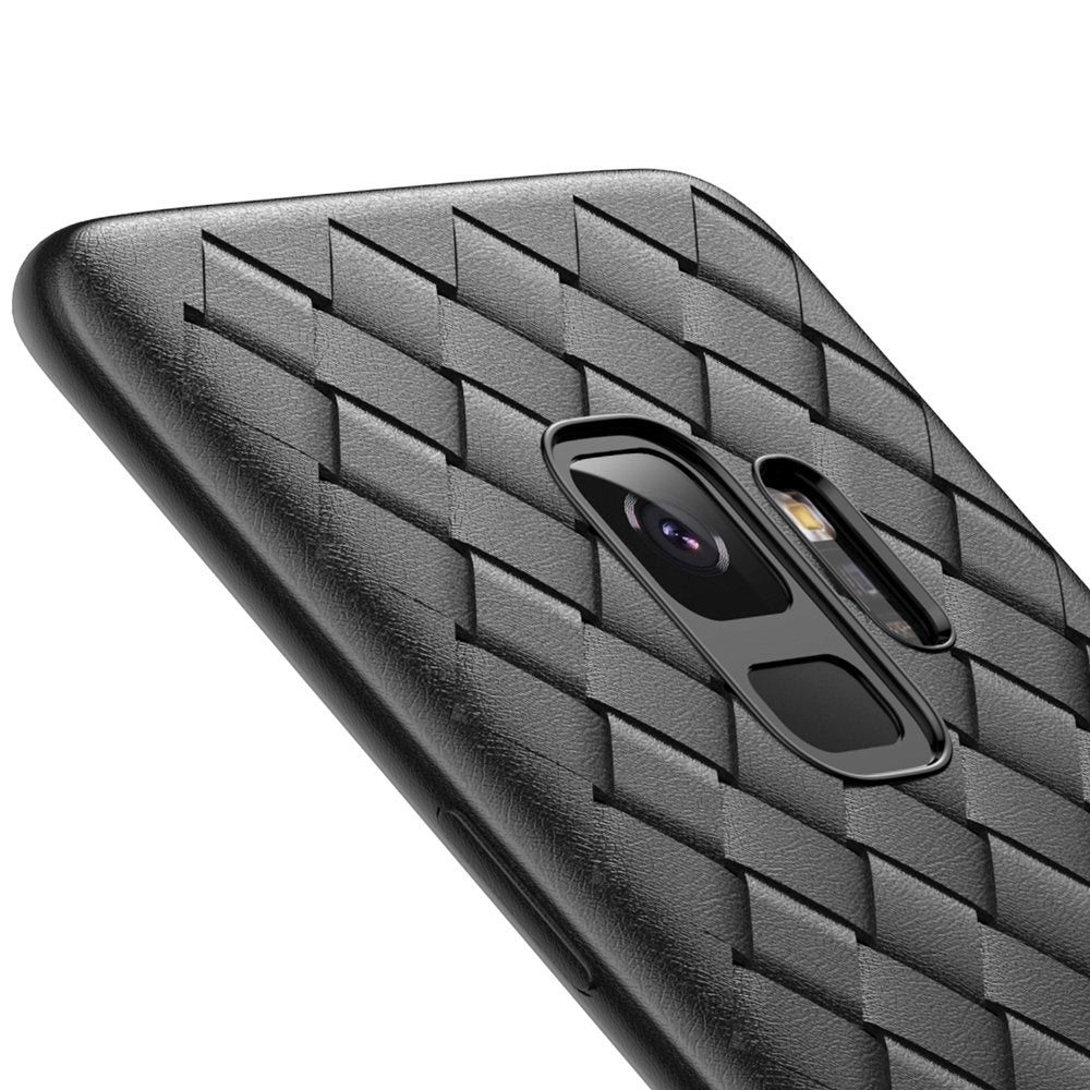 Baseus BV capa de tecido em gel TPU com design de textura de trama para Samsung Galaxy S9 G960 preto (WISAS9-BV01)