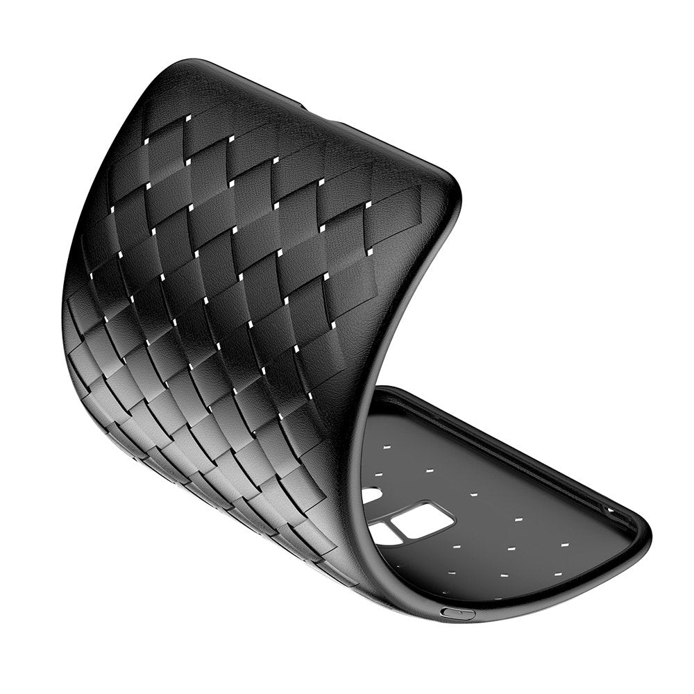 Baseus BV capa de tecido em gel TPU com design de textura de trama para Samsung Galaxy S9 G960 preto (WISAS9-BV01)