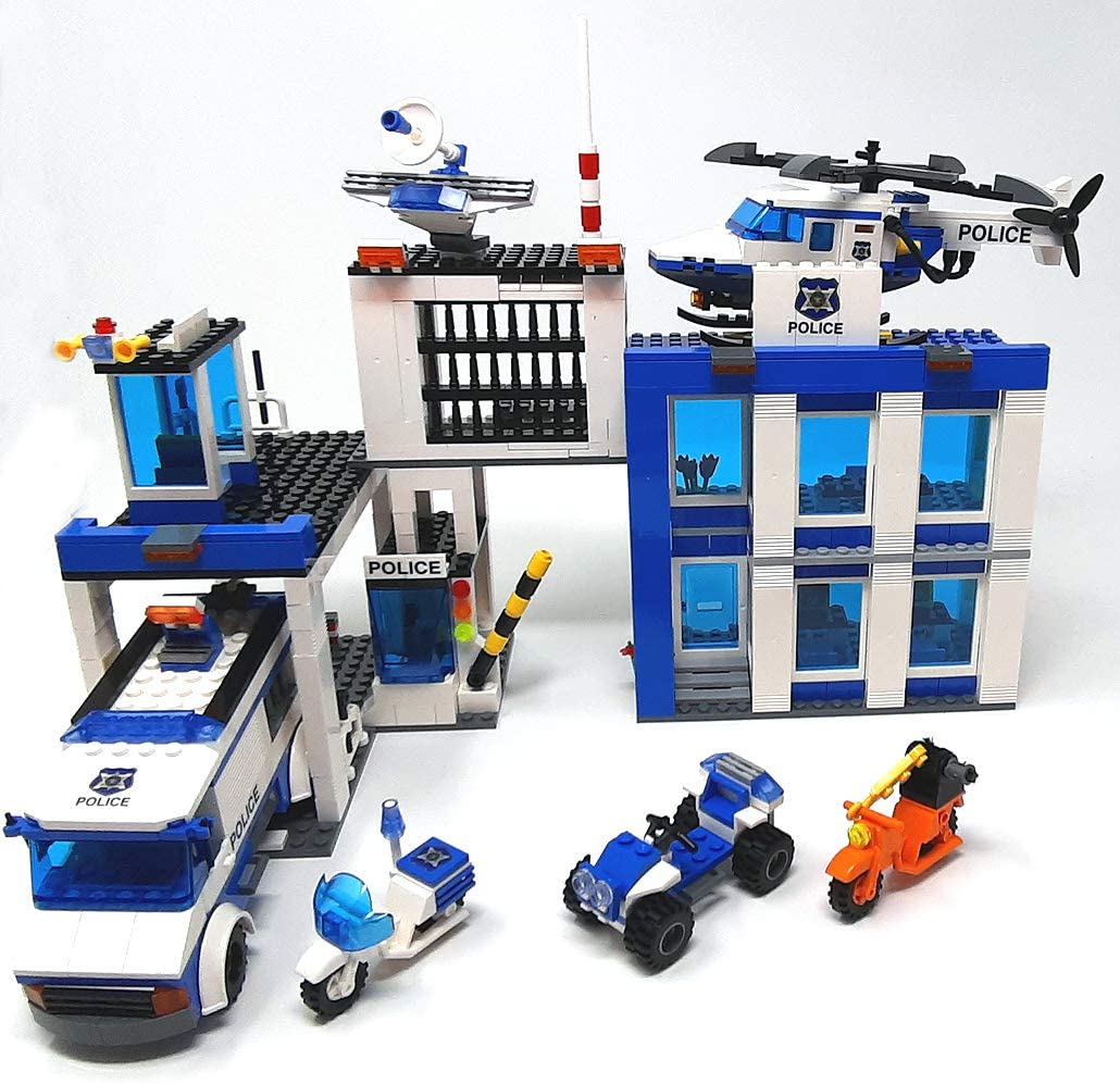 COGO POLICE 4156 CITY Blocos de construção Esquadra de Polícia / Police Station 857pcs