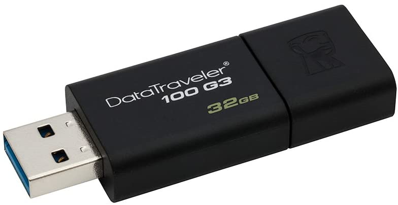 Kingston Pen Drive 32GB DataTraveler 100 G3 USB 3.1 Gen 1/USB 3.0 Flash Drive