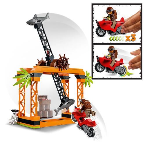 LEGO City Stuntz 60342 O Desafio Acrobático do Ataque do Tubarão