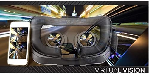 Helvei Óculos de Realidade Virtual VR 3D + Comando iOS/Android