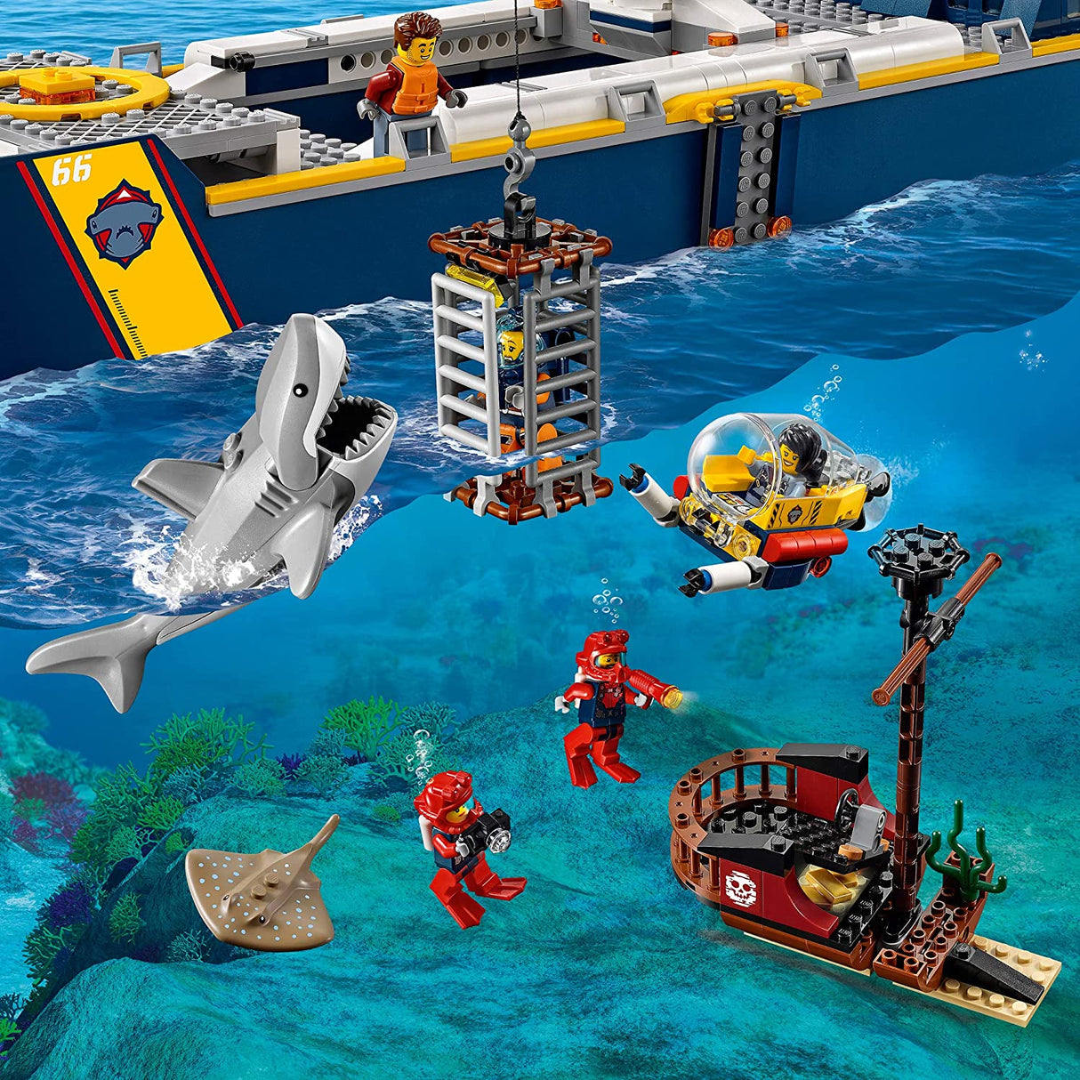 LEGO City 60266 Barco de Exploração do Oceano