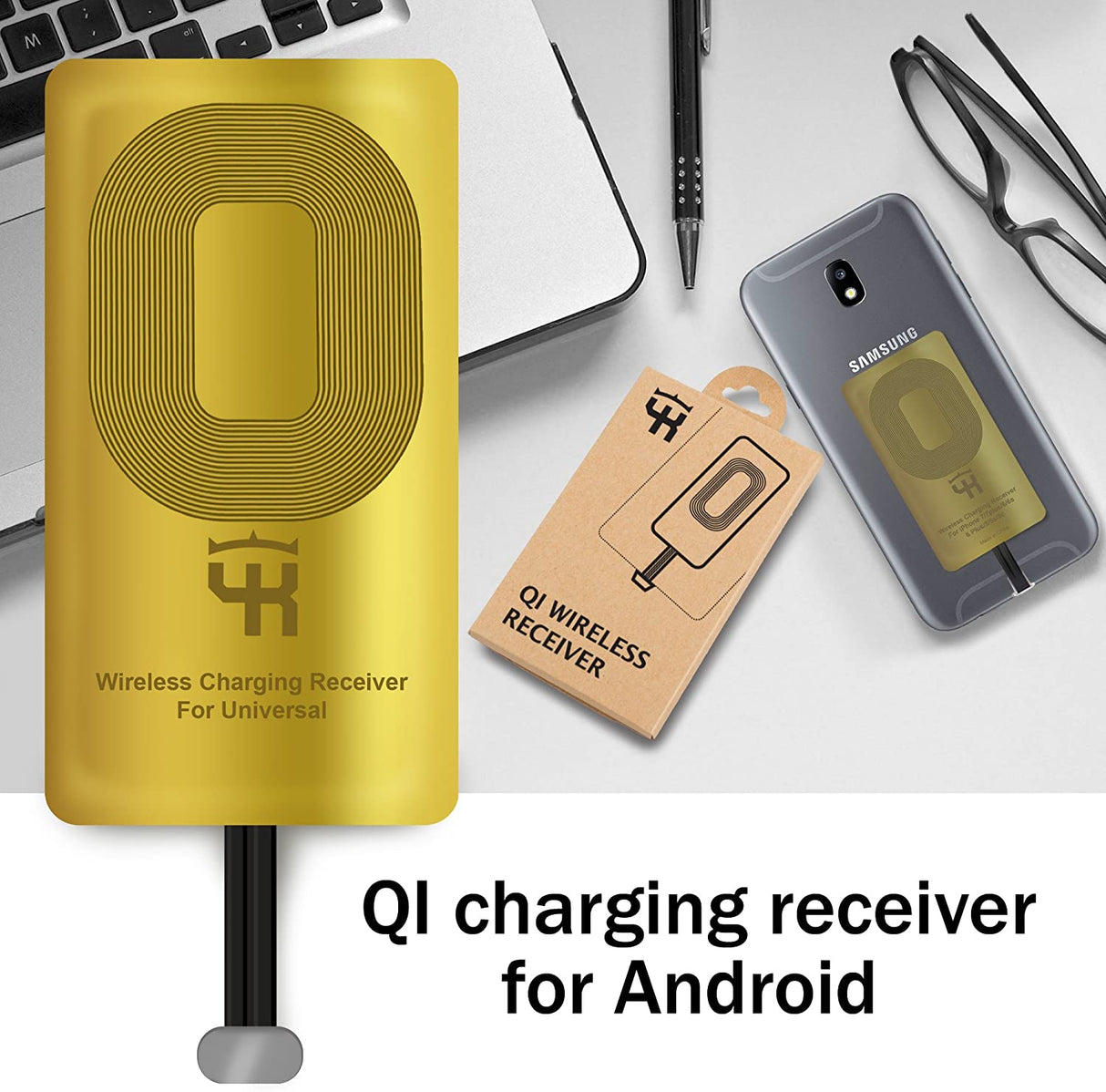 Receptor Wireless Charging Receiver Qi para Carregador Sem Fios – Micro USB A Premium