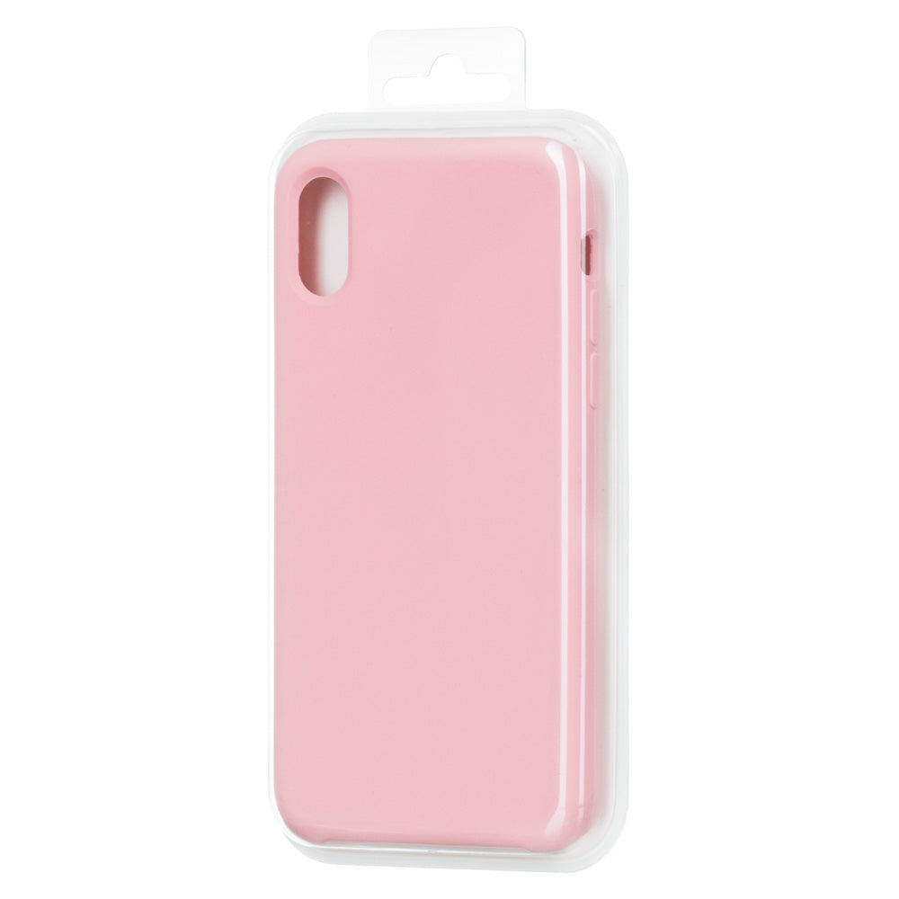Capa de silicone com capa de borracha flexível macia para iPhone 8 Plus - 7 Plus rosa