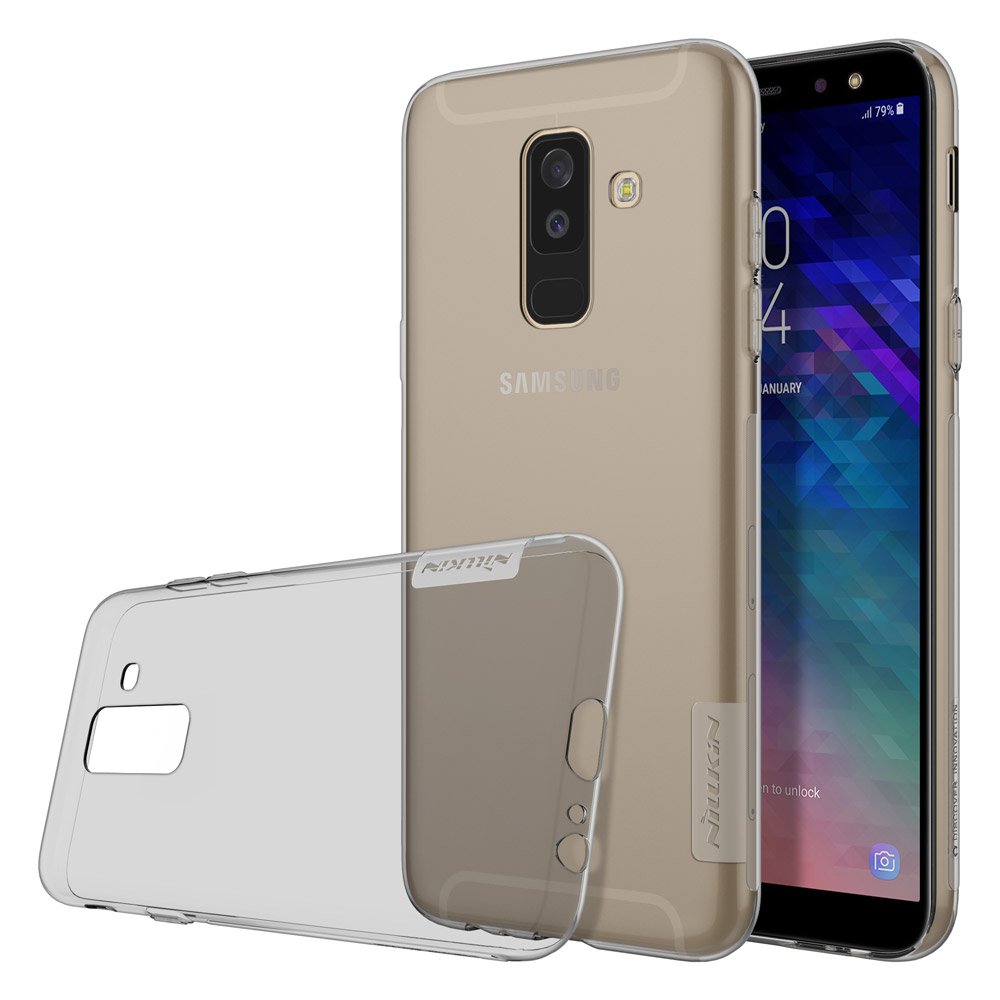 Capa Nillkin Nature TPU Gel Ultra Slim para Samsung Galaxy A6 Plus 2018 A605 cinza