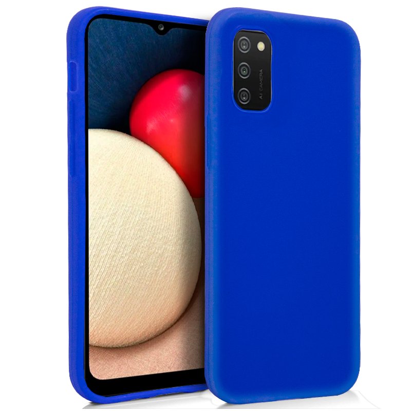 Capa Samsung A02s Silicone Azul