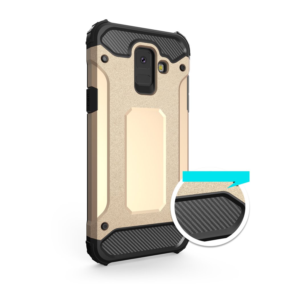 Capa Hybrid Armor Capa resistente e resistente para Samsung Galaxy A6 2018 A600 preta