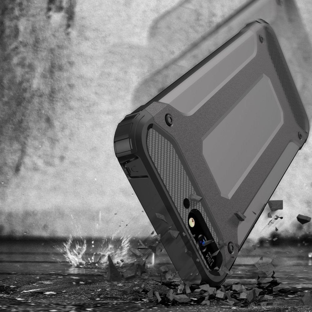 Capa Hybrid Armor Capa resistente e resistente para Huawei Y6 2018 azul