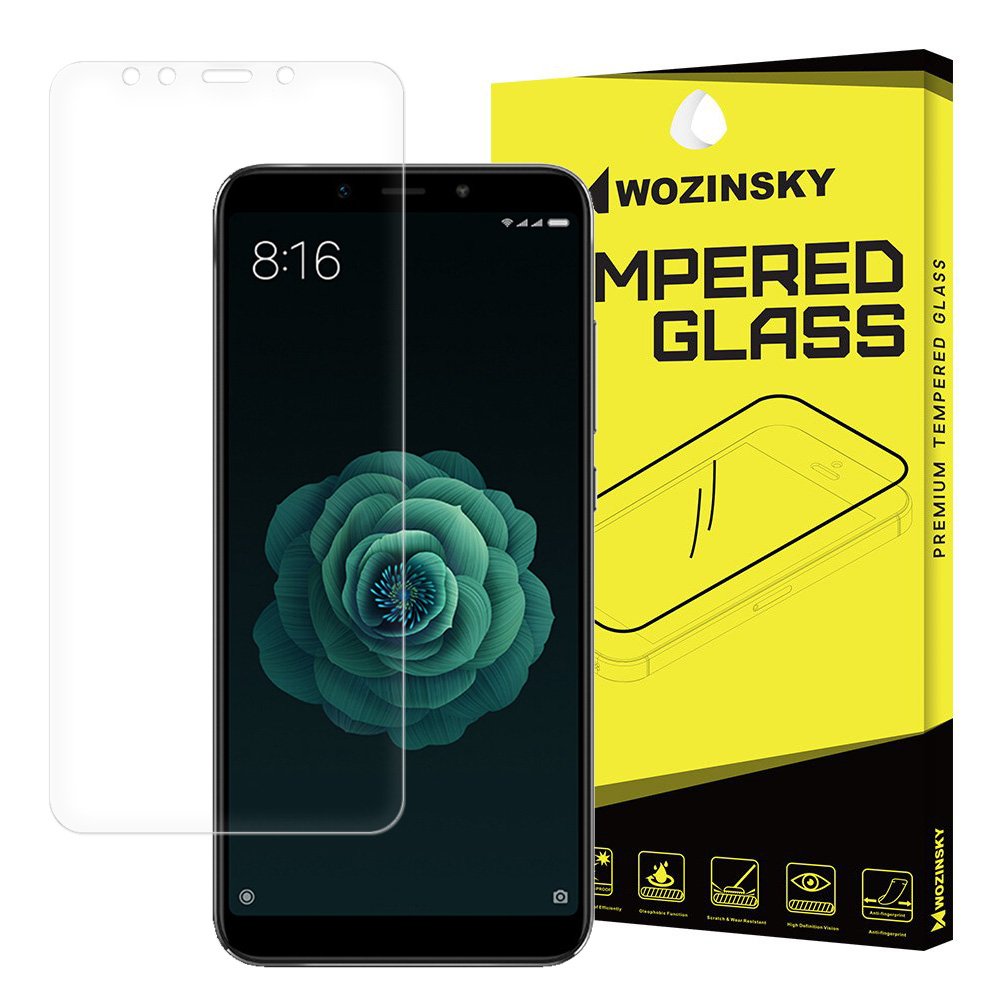 Protetor de tela de vidro temperado Wozinsky 9H para Xiaomi Mi A2 - Mi 6X