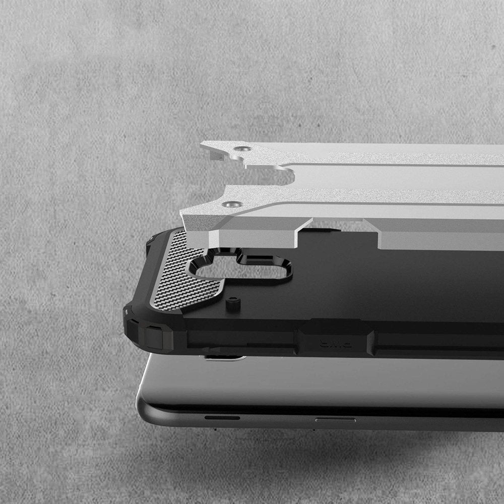 Capa Hybrid Armor Capa resistente e resistente para Samsung Galaxy J6 2018 J600 preta
