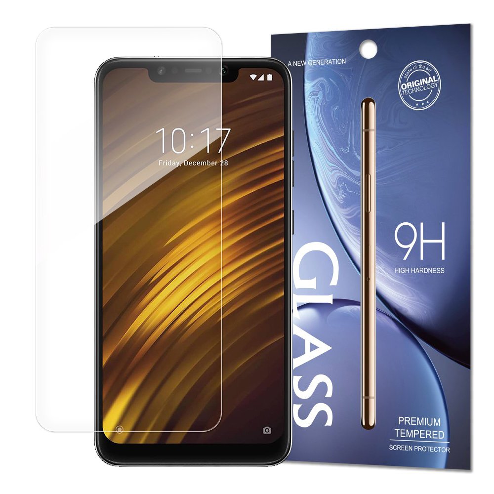 Protetor de tela de vidro temperado 9H para Xiaomi Pocophone F1
