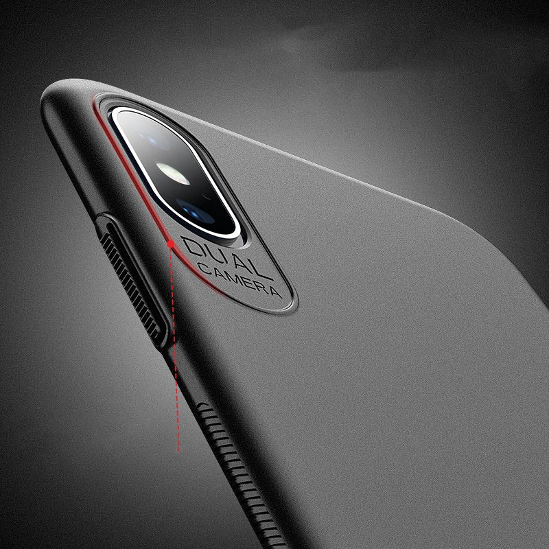MSVII Simple Ultra-Thin Cover PC Case para iPhone XS Max vermelho